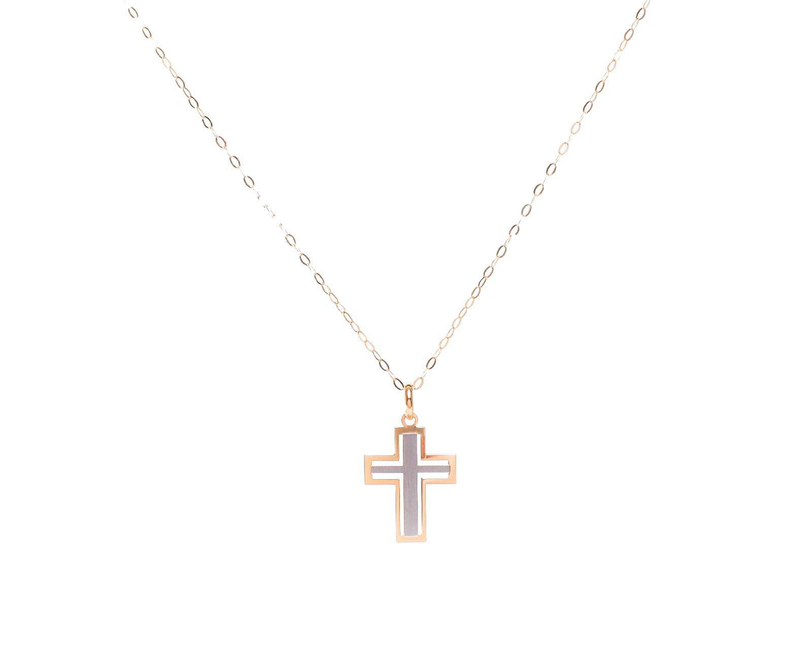 Collana Con Croce Stilizzata In Oro 18 kt - Prestigio Argenti e Ori