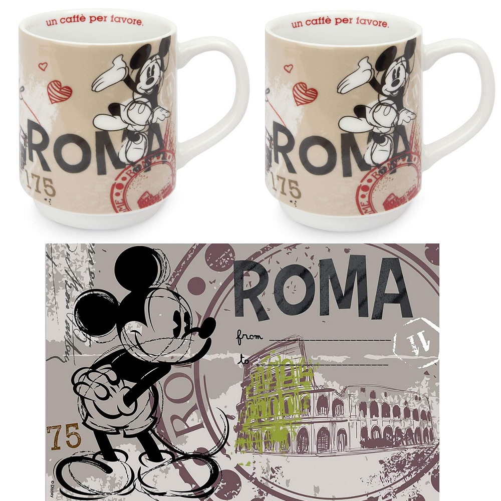 Set Colazione Mickey Mouse Roma Disney Egan - Prestigio Argenti e Ori