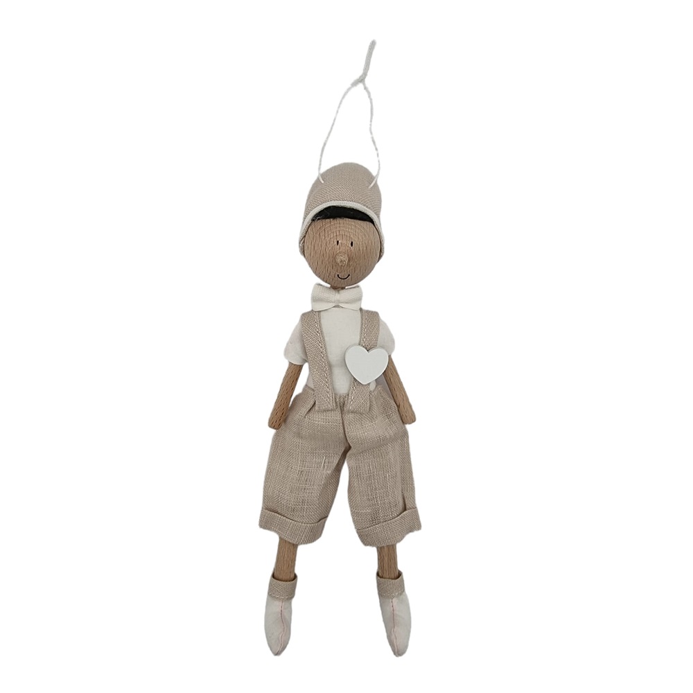 Pinocchio Beige in Legno “I Birichini” - Prestigio Argenti e Ori