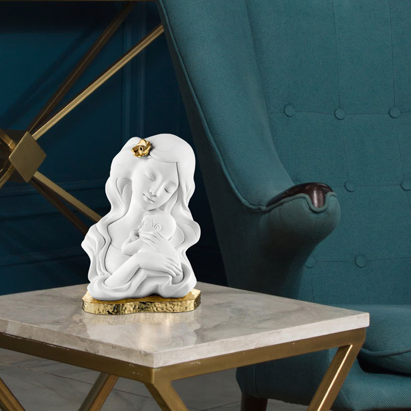 Bongelli Preziosi Scultura da tavolo in marmorino dal design moderno con la  maternità